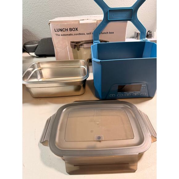 Cordless Electric Lunch Box, 1.2L Self Heating Lunch Box - Picture 2 of 16